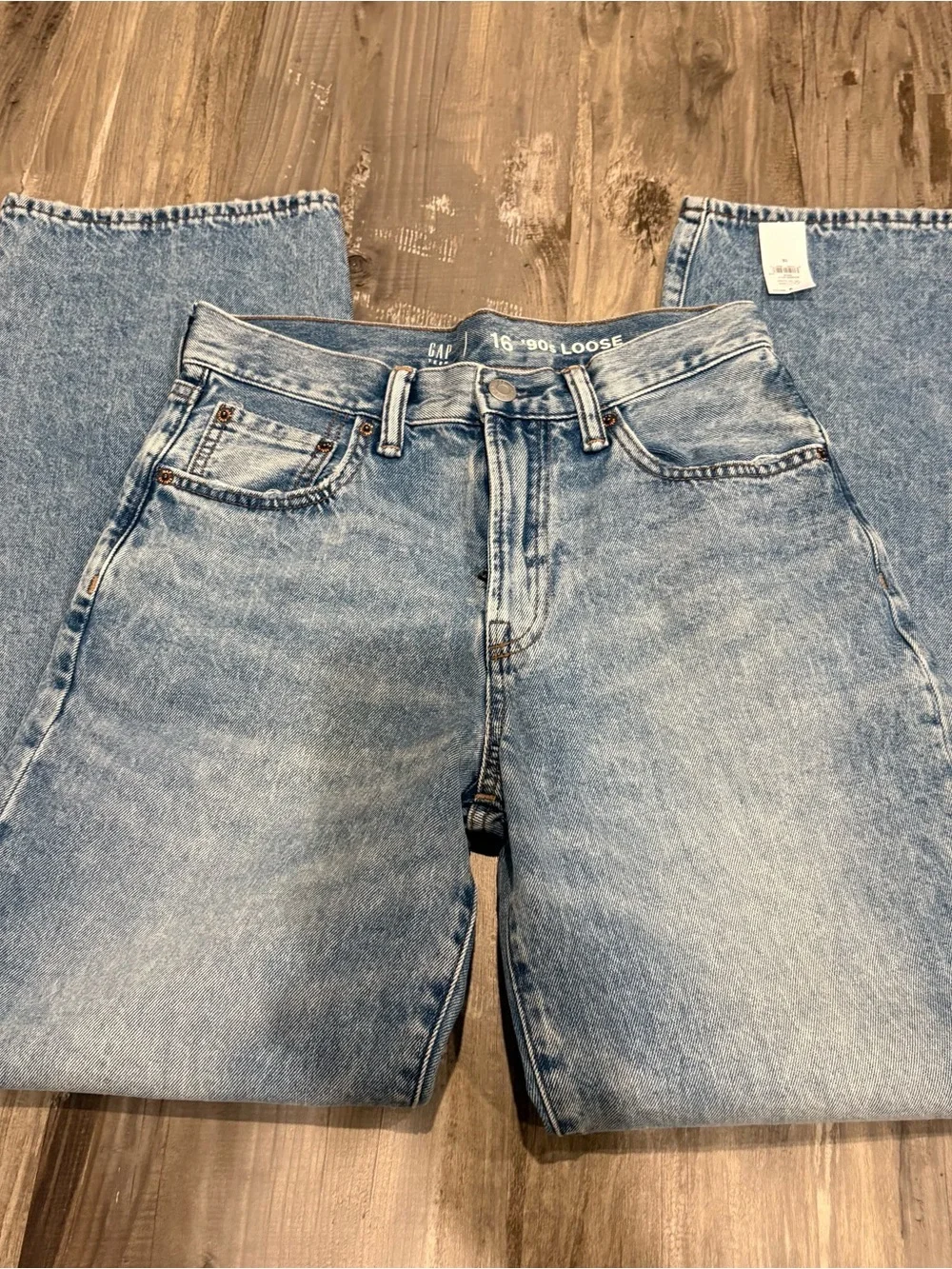 GAP “90’s Loose” Boys Blue Denim Jeans SZ 16 New With Tag